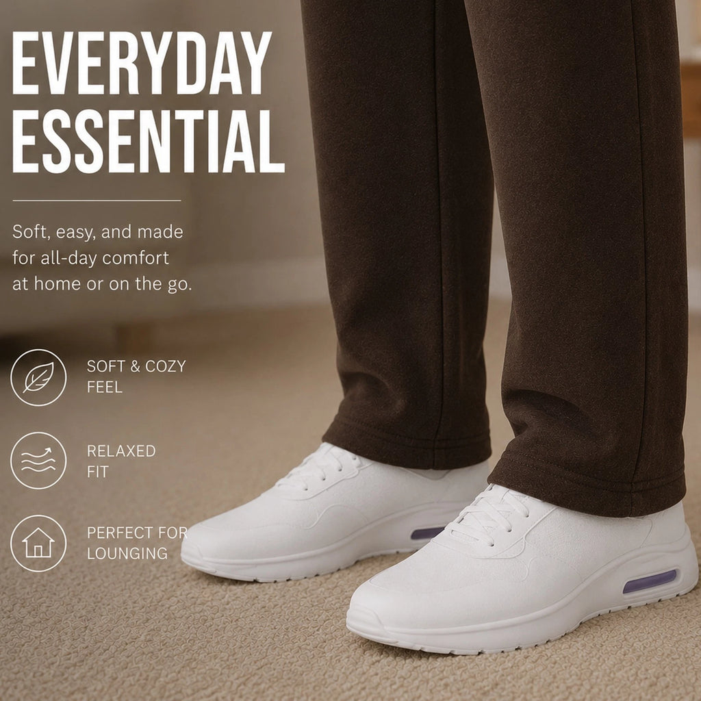 3-Pack Men's Heavyweight Fleece Sweatpants Straight Fit Elastic Waistband S-3XL